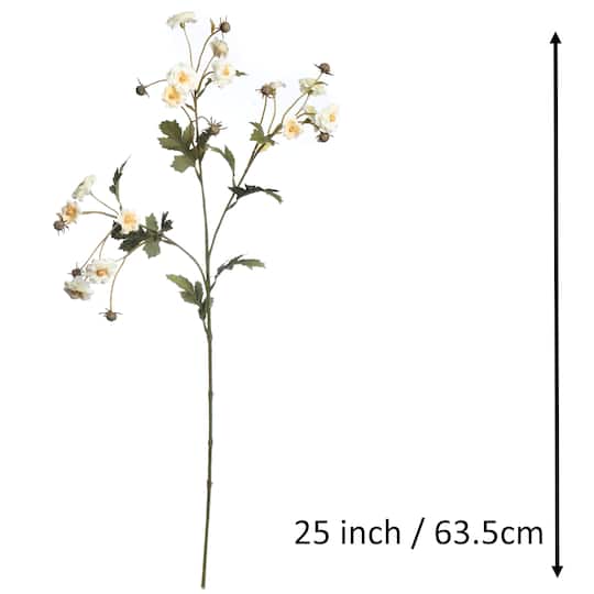 25" Cream Mini Daisy Stem by Ashland®